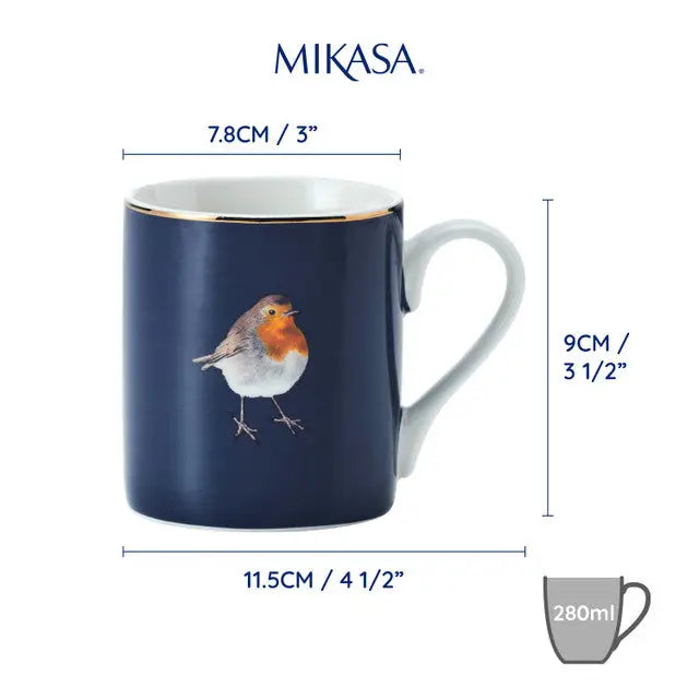 Mikasa Straight Sided Robin Mug - Kitchenware >> Accessories