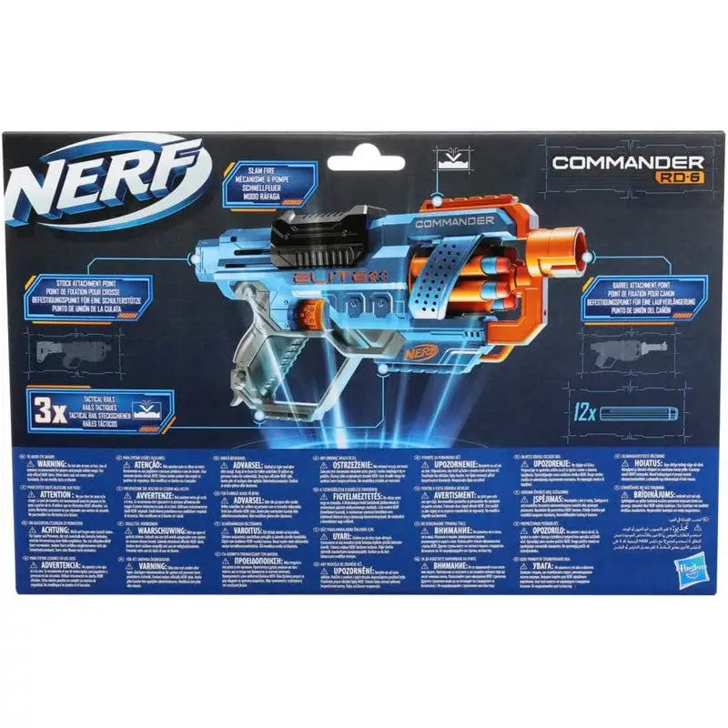 Nerf Elite 2.0 Commander 6 Round Shots - Toys