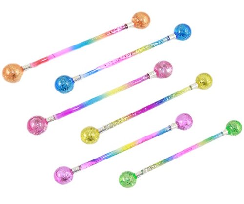 HGL Glitter Batons Multi-Colour - 38cm (One Sent At Random)