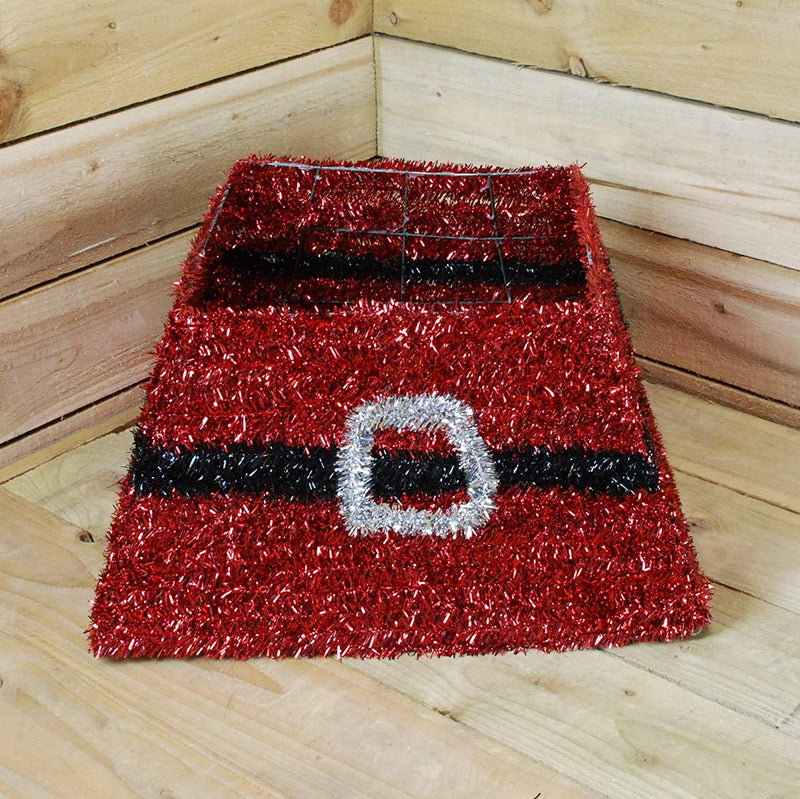 Premier Red Tinsel Tree Skirt - 50cm x 32cm