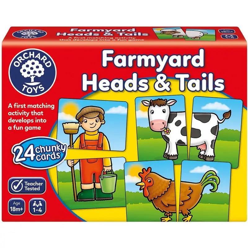 Orchard Toys Farmyard Heads and Tails Game - Puzzles