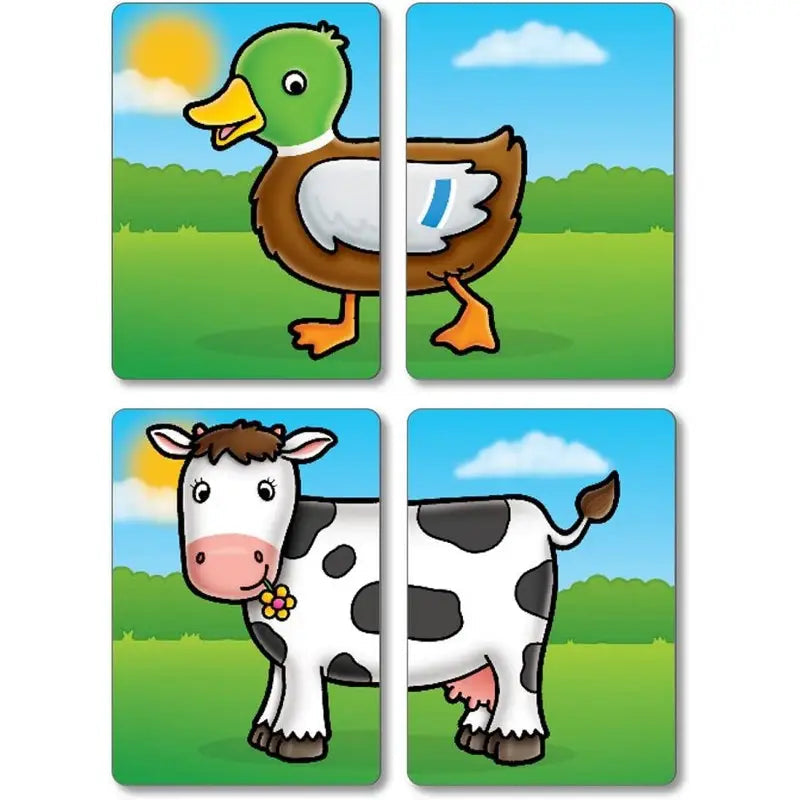 Orchard Toys Farmyard Heads and Tails Game - Puzzles