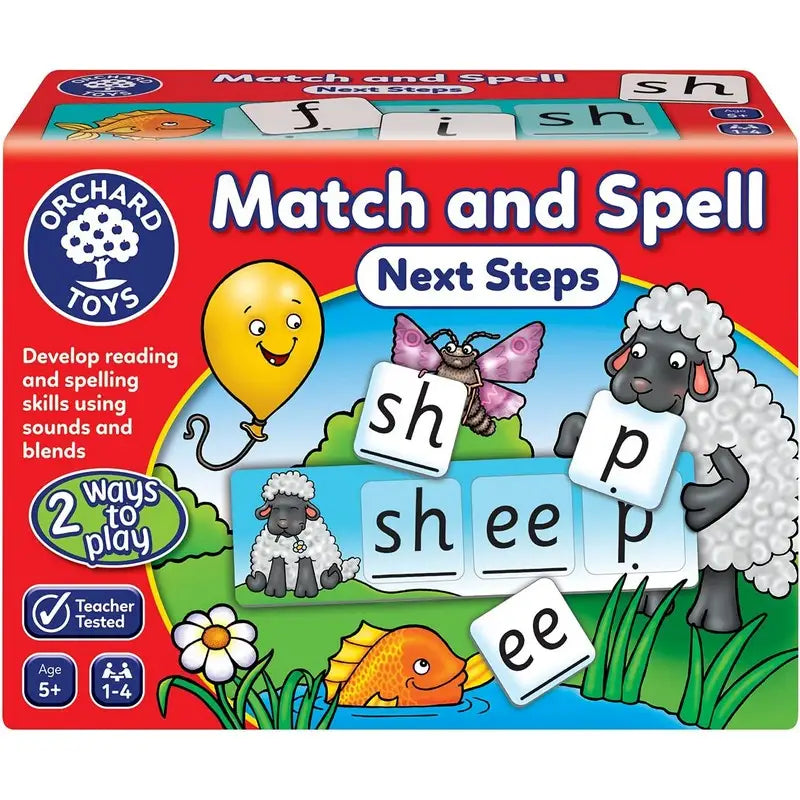 Orchard Toys Match and Spell Next Steps Board Game - Puzzles