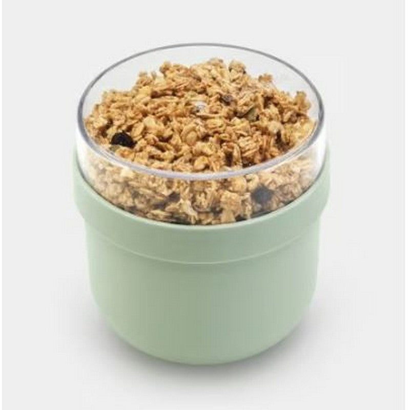 Brabantia Plastic Make & Take Breakfast Bowl 0.5L  - Jade Green OR Dark Grey