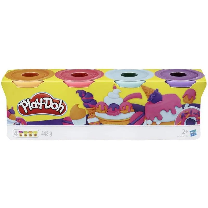 Play-Doh Tubs 448g 4 Pack For Age 2+ - Assorted Colours -