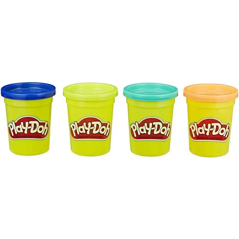 Play-Doh Tubs 448g 4 Pack For Age 2+ - Assorted Colours -