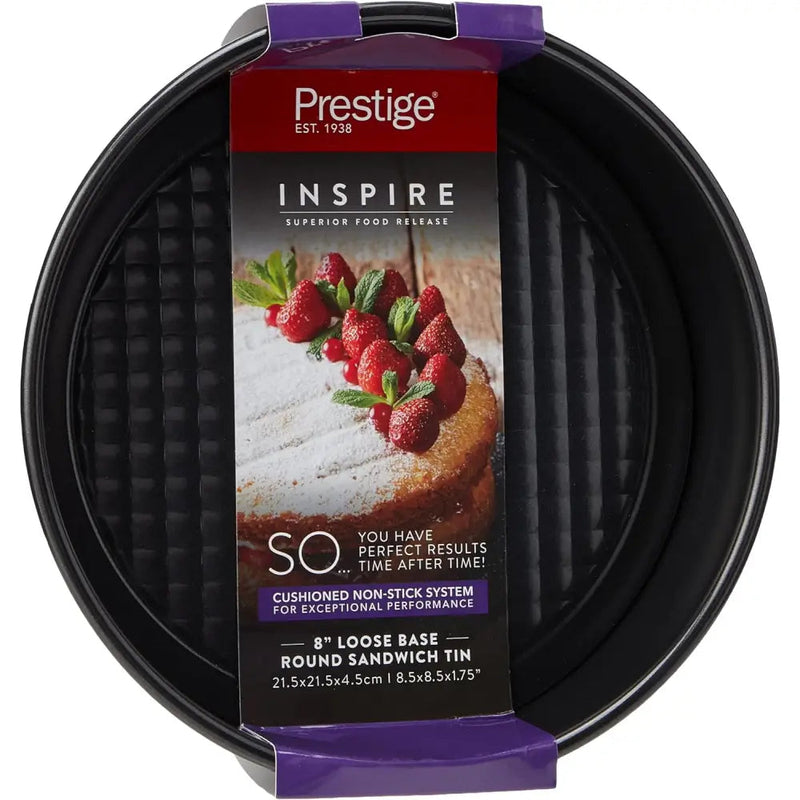 Prestige Inspire 8’’ Loose Round Sandwich Tin 21.5X4.5cm -