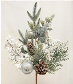 Snowberry & Bauble Stem 55cm