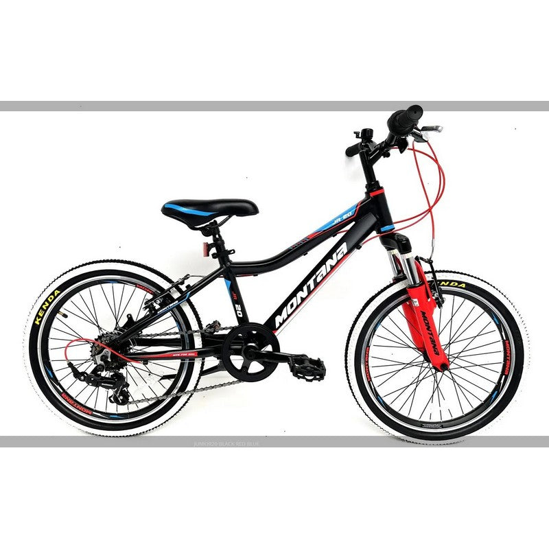 Montana Junior 20 Bike Wheel - Black Red Blue Bicycle - 20 Inch