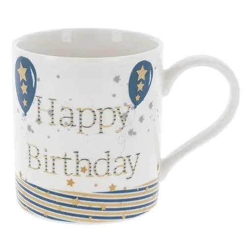 Rush Blue Mug Mens Happy Birthday - Giftware