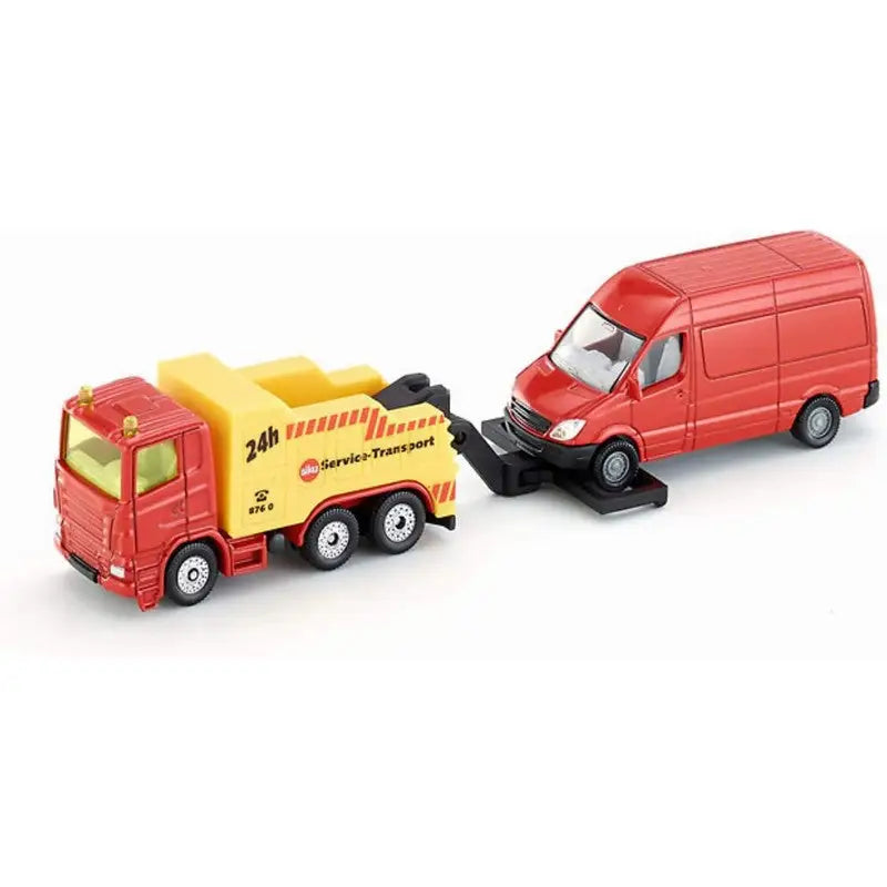 Siku Breakdown Truck With Van Toy 1:87 Scale - Toys