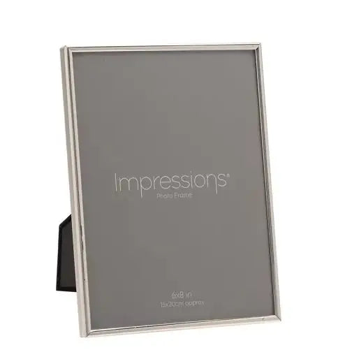 Silverplated Photo Frame Plain thin edge 6 x 8 - Photo Frame