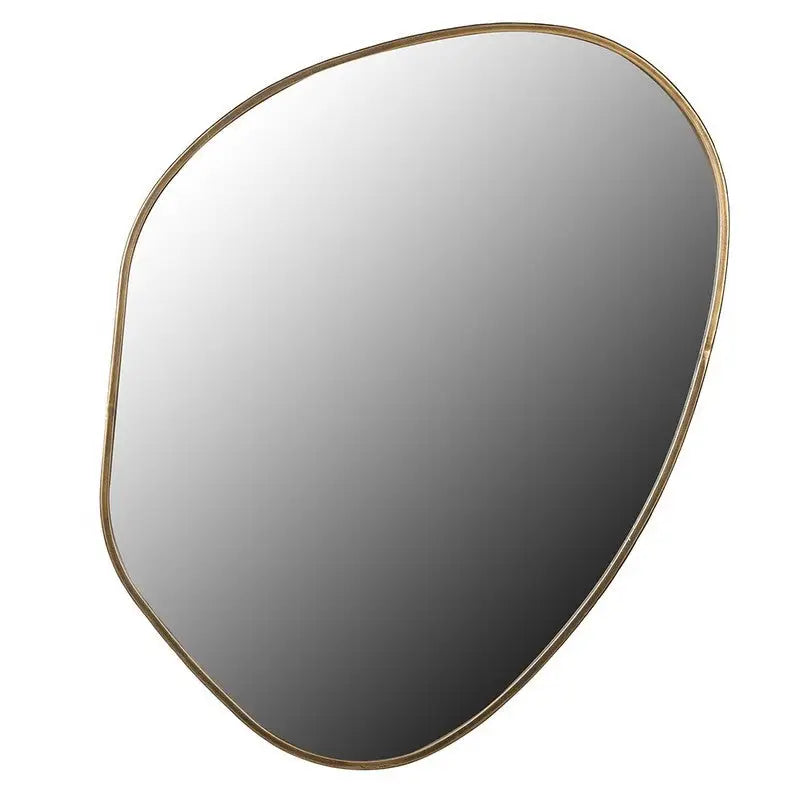Small Shaped Wall Mirror Gold Frame - 2 Sizes Available - 99