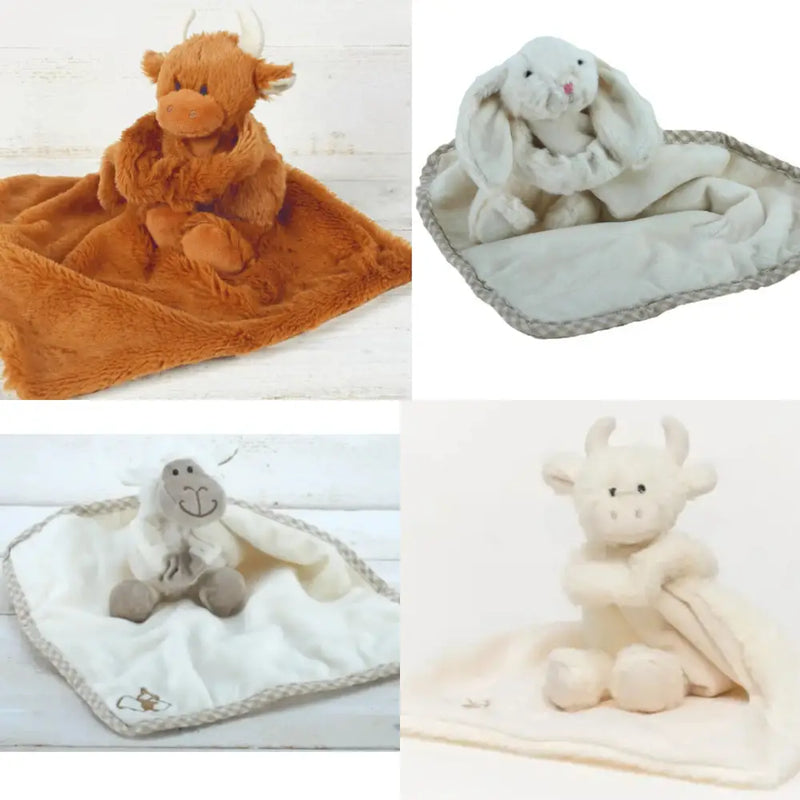 Soother / Comforter - 29cm - Highland Cow Sheep & Bunny