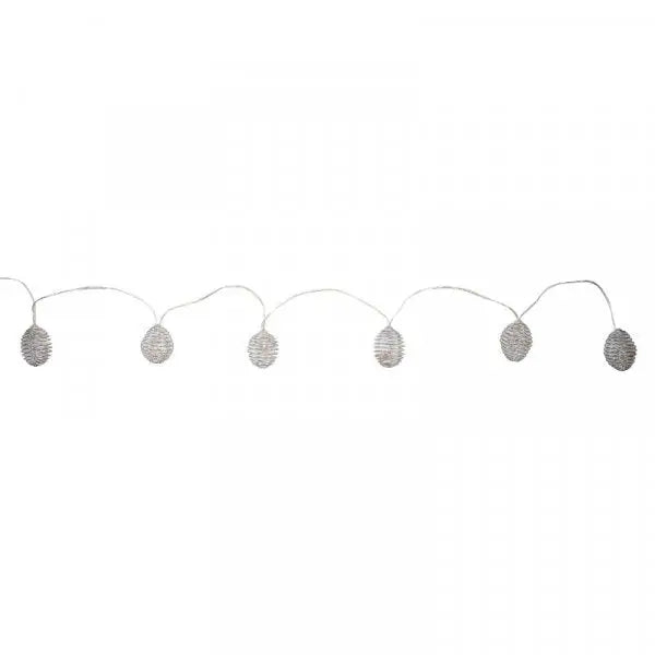 SpiraLight 10 Silver Solar String Lights - Garden Lighting