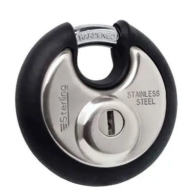 Sterling Disc Padlock With Protective Bumper - 70mm