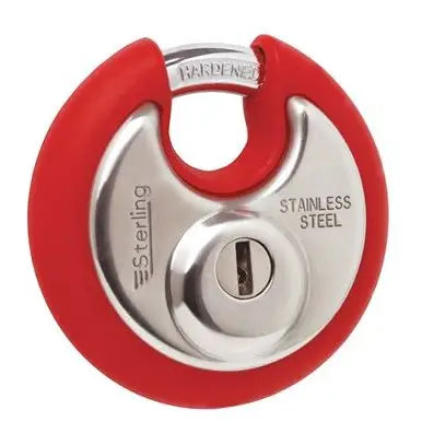 Sterling Disc Padlock With Protective Bumper - 70mm