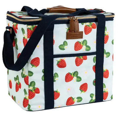Strawberries & Cream Family Coolbag - Aqua Blue - Lunchbox