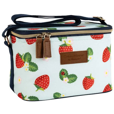 Strawberries & Cream Personal Coolbag - Aqua Blue - Lunchbox
