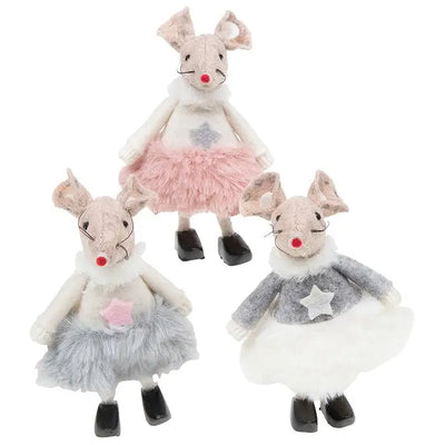 Sugar Plum Mice Standing - 3 Asst. - 1 Sent - Christmas >>