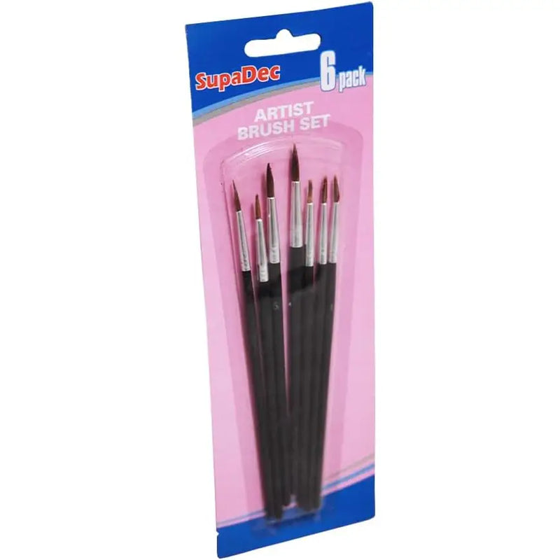 SupaDec Artist Brush Set 6pk - Brush Set