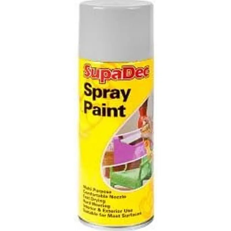 SupaDec Spray Paint Can 400ml - Assorted Colours Available