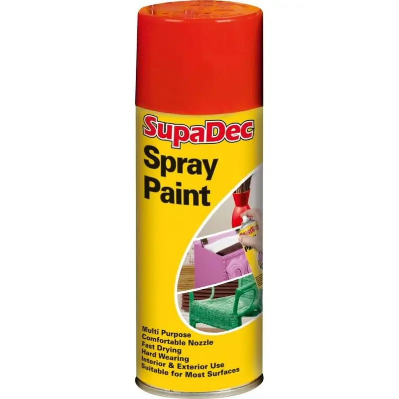 SupaDec Spray Paint Can 400ml - Assorted Colours Available