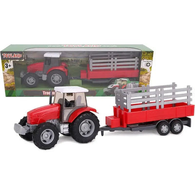 Teama Tractor And Digger With Tanker Trailer Set 1:32 Scale