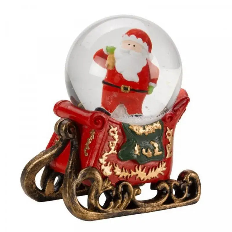 Three Kings Santa Sleigh Snow Globe - Assorted Design - 8cm