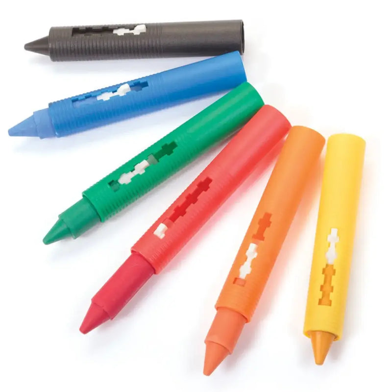 Tobar Bath Crayons - Assorted Colours 6 Pack - Toys