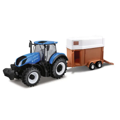 Tobar New Holland T7.315 Tractor With Horse Trailer 1:32