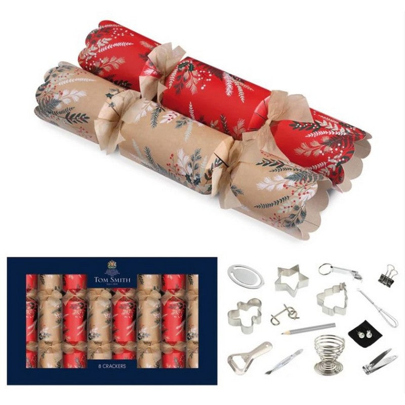 Tom Smith 8 Christmas Crackers 35.5cm / 18 Inch - 4 Colours Available