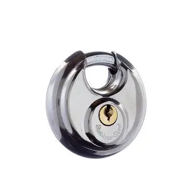 Tri-Circle Stainless Steel Disc Padlock - Various Sizes