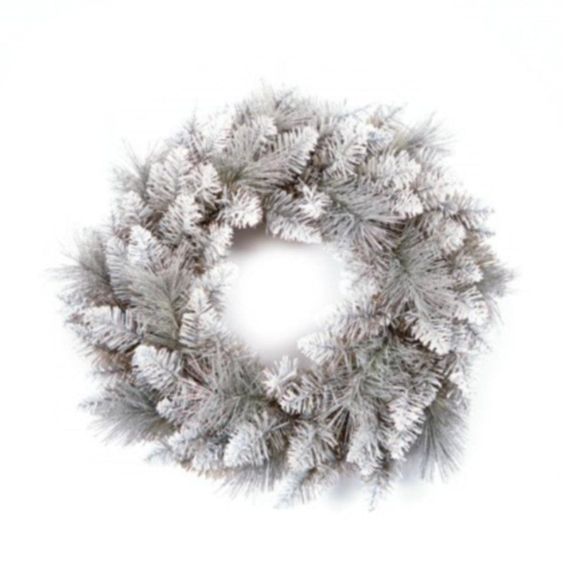 50cm Silver Tip Wreath