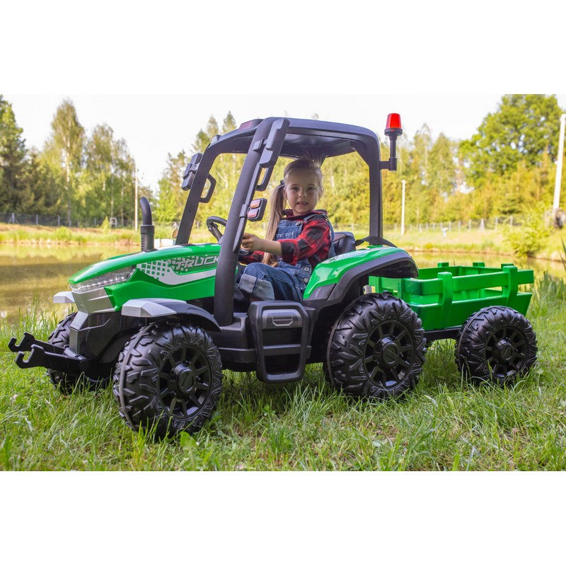 AgriPow 24V Electric Ride On Tractor with Trailer