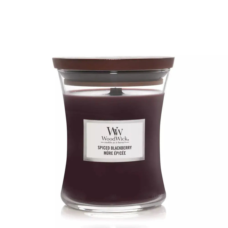 Woodwick Spiced Blackberry - Large Candle - Medium