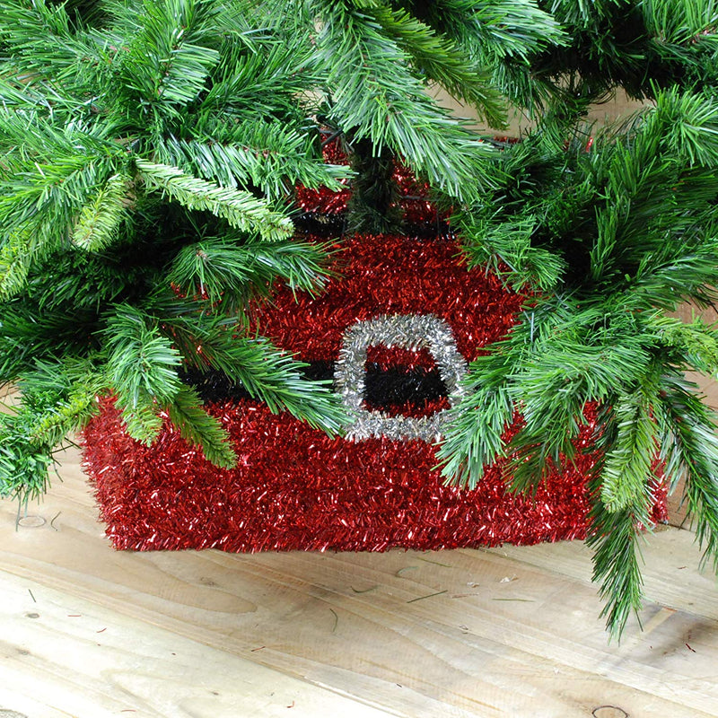 Premier Red Tinsel Tree Skirt - 50cm x 32cm